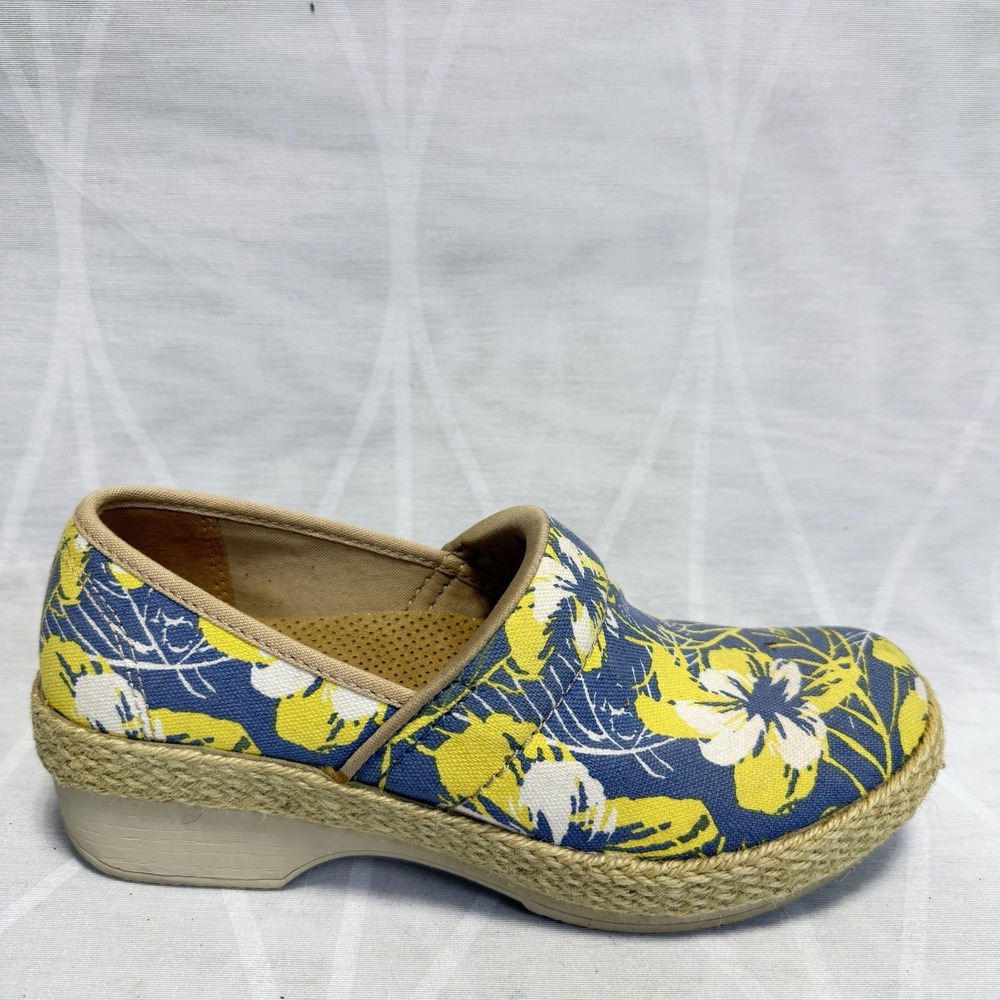 Dansko Victoria Tahiti Women's Clogs Canvas Floral Casual Shoes Size 36 US 5.5-6 - Picture 2 of 9